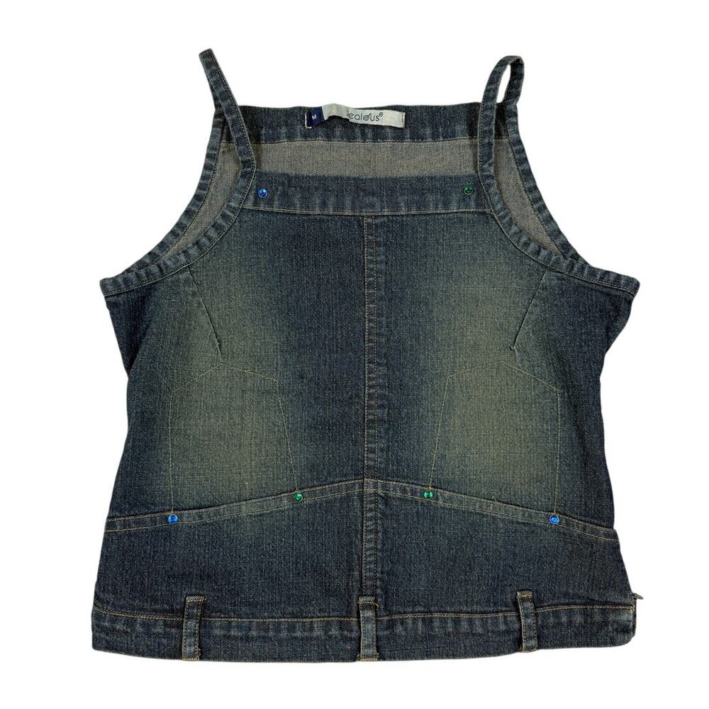 Y2K Jealous Womens Size M Denim Tank Top